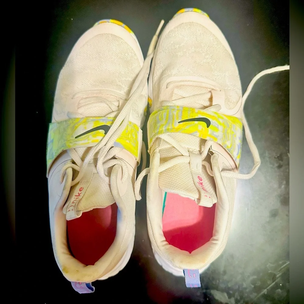Nike OffWhite Walking Training Athletic Streetwear Lace-Velcro Closure Shoes 8.5